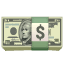 Dollarnota-emoji U+1F4B5