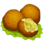 Falafel smiley U+1F9C6