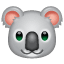 Koala smiley Whatsapp U+1F428