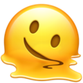 Smältande ansikte-emoji U+1FAE0