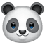 Panda-emoji på Whatsapp U+1F43C