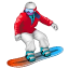 Snowboardåkare emoji U+1F3C2